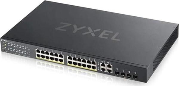 Zyxel Gs1920-24Hp V2 24P 100/1000 + 4Xdualsfp L2 Yönetilebilir Hybrıd Nebulaflex Poe Swıtch 375 Watt - Image 1