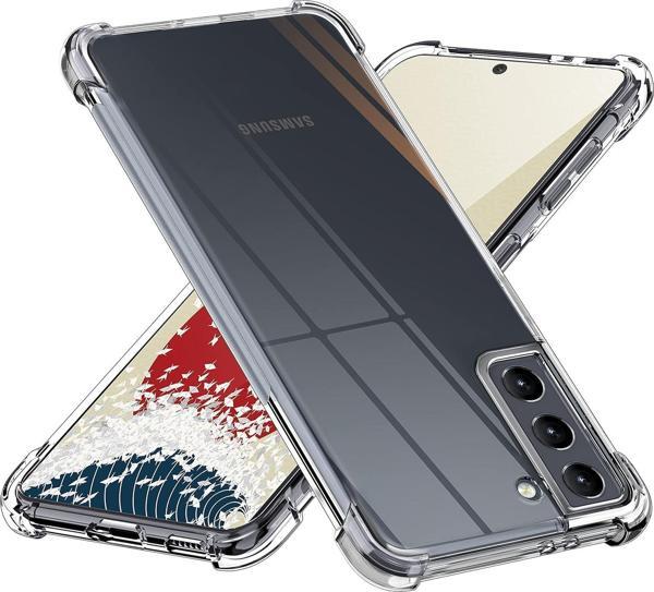 Samsung Galaxy S21 Uyumlu Darbe Önleyici Sararmaya Dayanıklı Airbag Korumalı Ultra Slim TPU Şeffaf Silikon Kılıf - Image 1