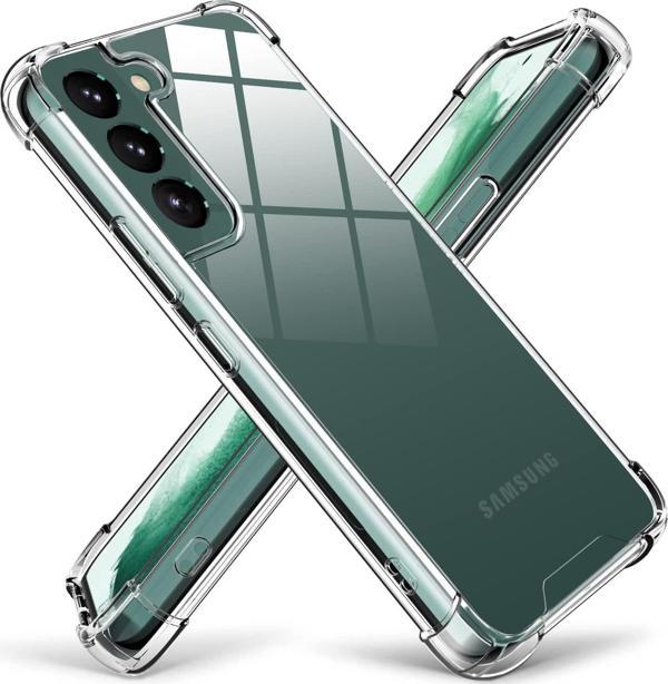 Samsung Galaxy S22 Plus Uyumlu Darbe Önleyici Sararmaya Dayanıklı Airbag Korumalı Ultra Slim TPU Şeffaf Silikon Kılıf - Image 1