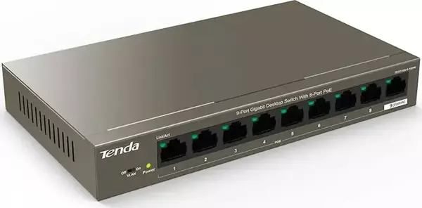 Tenda Teg1110Pf-8-102W 10 Port 8 Port Poe Gigabit Switch - Image 1