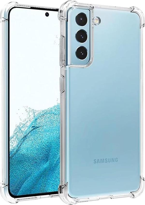 Samsung Galaxy S22 Uyumlu Darbe Önleyici Sararmaya Dayanıklı Airbag Korumalı Ultra Slim TPU Şeffaf Silikon Kılıf - Image 1