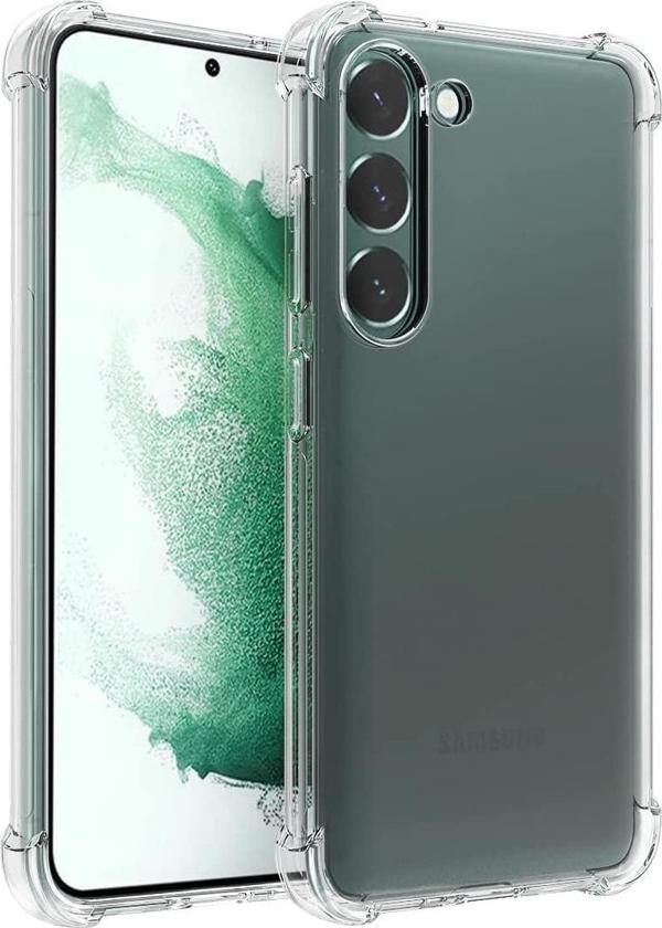 Samsung Galaxy S23 Plus Uyumlu Darbe Önleyici Sararmaya Dayanıklı Airbag Korumalı Ultra Slim TPU Şeffaf Silikon Kılıf - Image 1