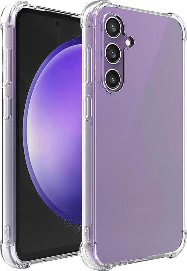 Samsung Galaxy S24 FE Uyumlu Darbe Önleyici Sararmaya Dayanıklı Airbag Korumalı Ultra Slim TPU Şeffaf Silikon Kılıf - Image 1