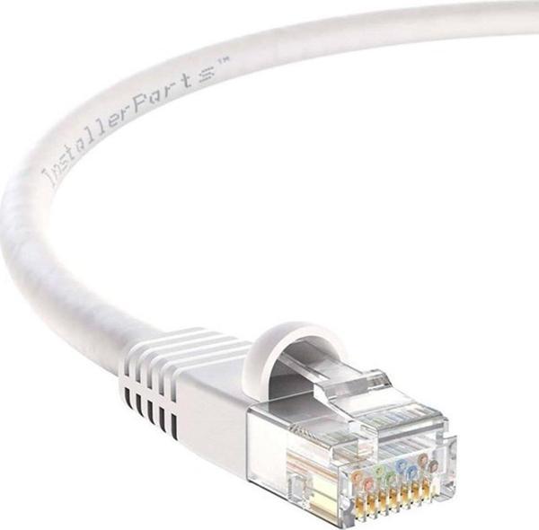 Ods 10M Cat6 Utp Lszh Saf Bakır Beyaz Patch Kablo - Image 1