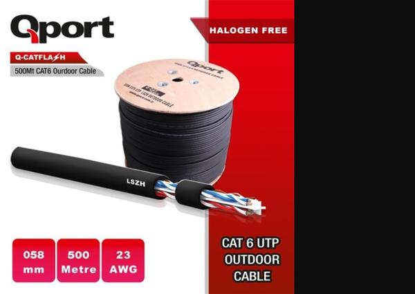 Dahua Cat6 Utp 23Awg Siyah 305M Saf Bakır Kablo (Pe) Dh-Pfm920-6Un - Image 1