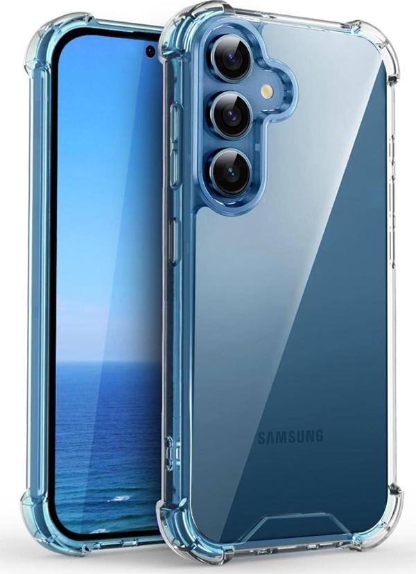 Samsung Galaxy S25 Plus Uyumlu Darbe Önleyici Sararmaya Dayanıklı Airbag Korumalı Ultra Slim TPU Şeffaf Silikon Kılıf - Image 1