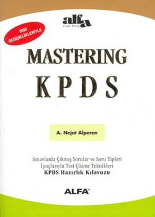 Mastering KPDS-İnternet Destekli-2007 Sınava Hazırlık - Alfa Yayıncılık - Image 1