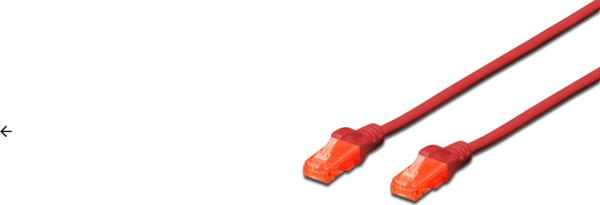 Dıgıtus Dıgıtus 10M Cat6 Utp Dk-1617-100/R Kırmızı Patch Kablo - Image 1