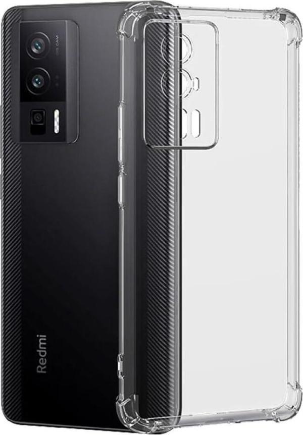 Xiaomi Poco F5 Pro Uyumlu Darbe Önleyici Sararmaya Dayanıklı Airbag Korumalı Ultra Slim TPU Şeffaf Silikon Kılıf - Image 1