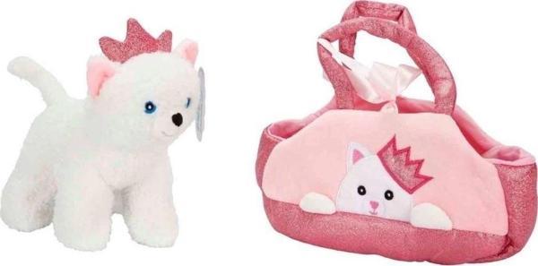 4775 Peluş Kedi Köpek Taşıma Çantalı 20 cm -Sunman - Image 1