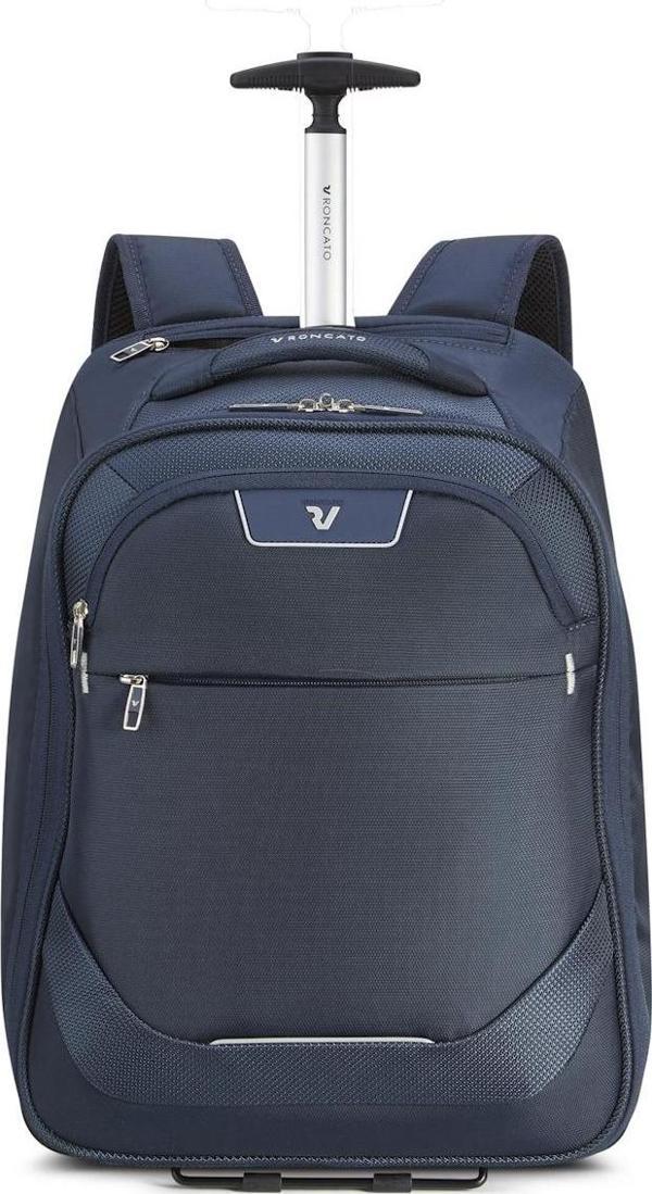 Unisex Laptop Çantası 41621623-23 Roncato Joy Medıum Cabın Backpack Trolley (42 L)  Dark Blue - Image 1