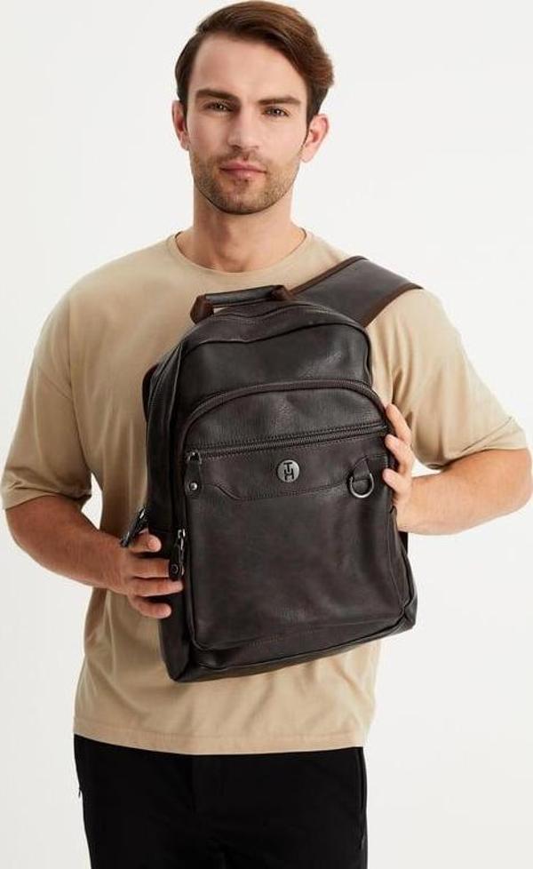 TH Bag Erkek Sırt Çantası TH-WS6012ES KAHVE - Image 1