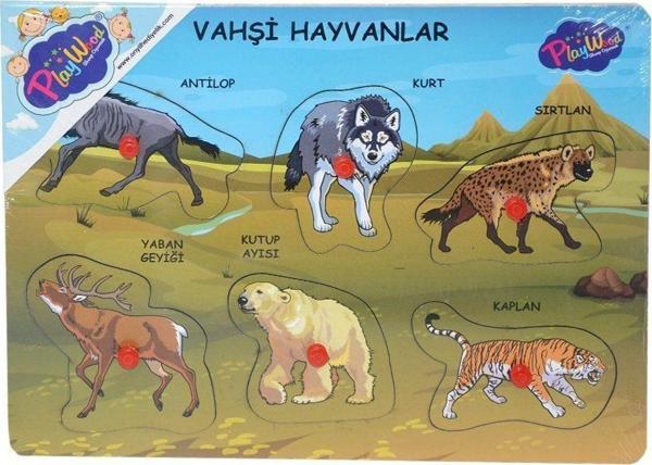 ONY-328 329 Onyıl, Ahşap Tutmalı Vahşi Hayvanlar - Image 1