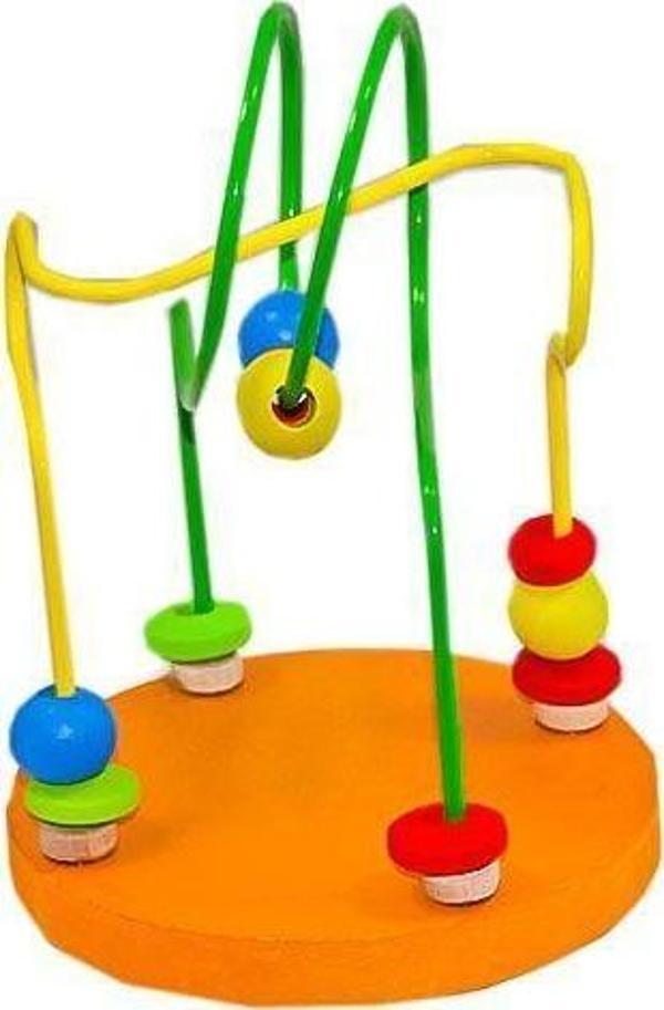 ONY-394  Ahşap Kutuda Mini Boncuklu Koordinasyon - Onyıl Oyuncak - Image 1