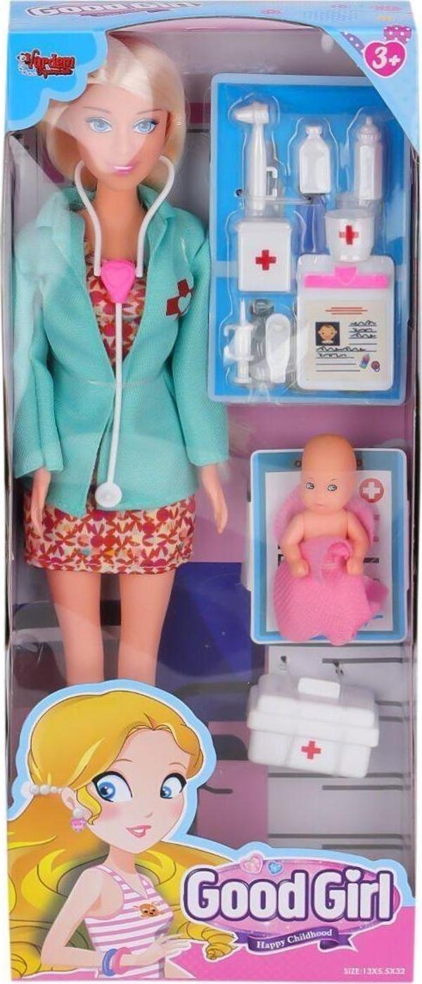 WG-115225A Aksesuarlı Doktor Bebek 29 cm -Vardem - Image 1