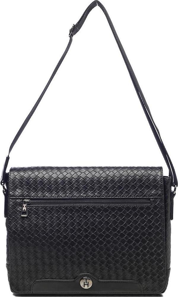 TH Bag Erkek Omuz Çantası TH-YS99-1587 Siyah Örgü - Image 1