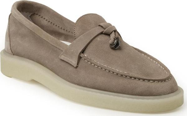Kadın Oxford ( Klasik) RC-3001 DERİDEN SİLVER SÜET 105 - Image 1
