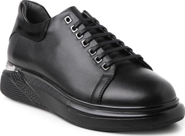 Erkek Sneaker ( Günlük) KA-ALFA3203 John May Siyah Cemre-Siyah Kırışık - Image 1
