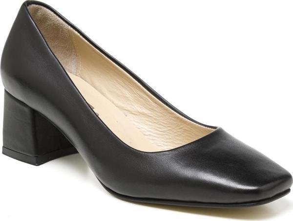 Kadın Topuklu/ Stiletto RC-4000 DERİDEN SİYAH - Image 1