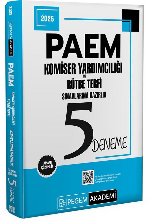 2025 PAEM Komiser Yardımcılığı ve Rütbe Terfi Sınavlarına Hazırlık 5 Deneme - Pegem Akademi Yayıncılık - Image 1