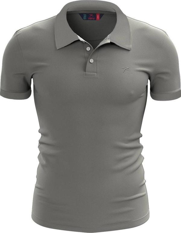 %100 Pamuk Polo T-Shirt IMPERO GRİ - Image 1