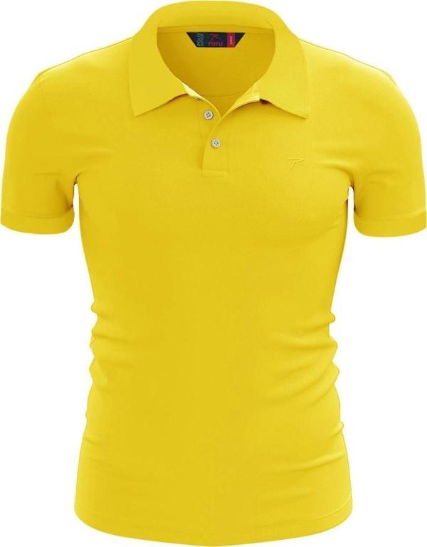 %100 Pamuk Polo T-Shirt IMPERO SARI - Image 1
