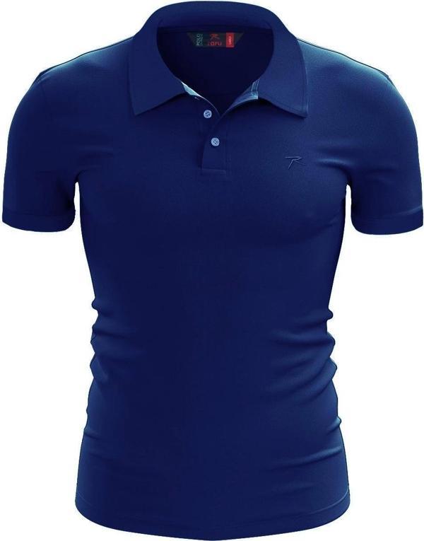 %100 Pamuk Polo T-Shirt IMPERO MAVİ - Image 1