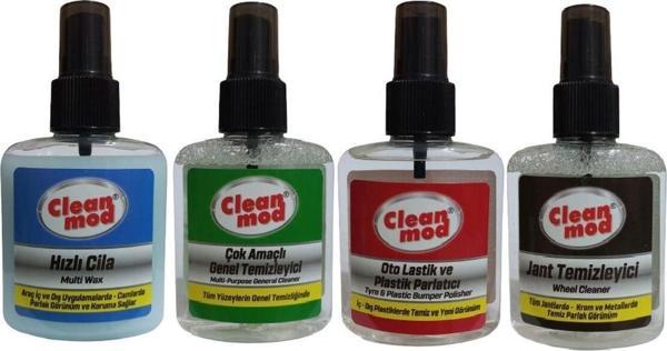 Cleanmod Mini Oto Temizlik Seti 100 Ml 4 Lü - Image 1