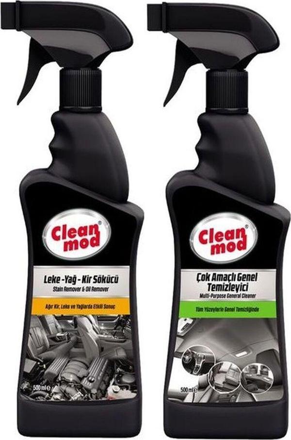 Cleanmod Leke, Yağ, Kir Sökücü ve Çok Amaçlı Genel Temizleyici 2 Li Set 500 ml - Image 1