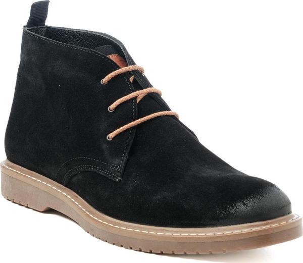 Erkek Bot KA-BC10801 CASUAL John May Siyah Süet+Taba Bambi - Image 1
