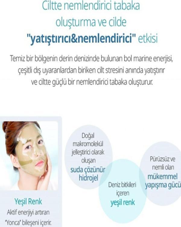 Marine Jel Maske (Nemlendirici & Yatıştırıcı) * 10 Adet - Image 1
