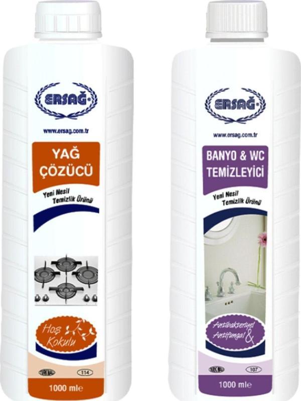 Banyo WC Temizleyici 1000ml + Yağ Çözücü 1000 ml - Image 1