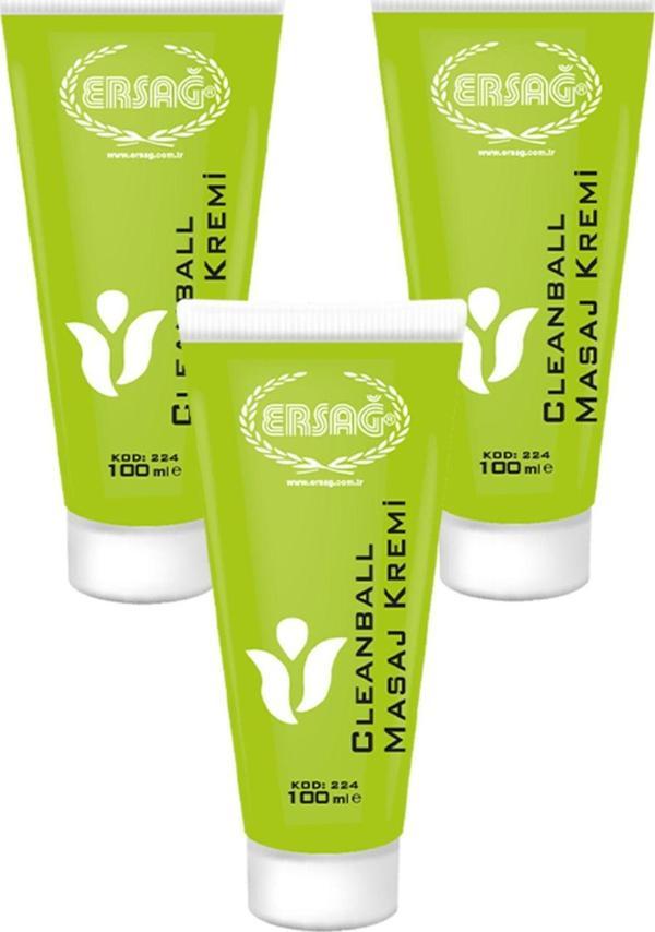 Clean Ball Masaj Kremi 100 ML x 3 Adet - Image 1