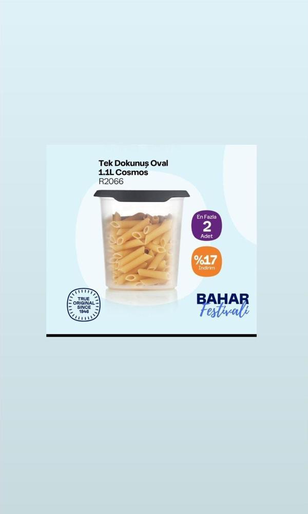 TEK DOKUNUŞ OVAL 1.1L SAKLAMA KABI - Image 1