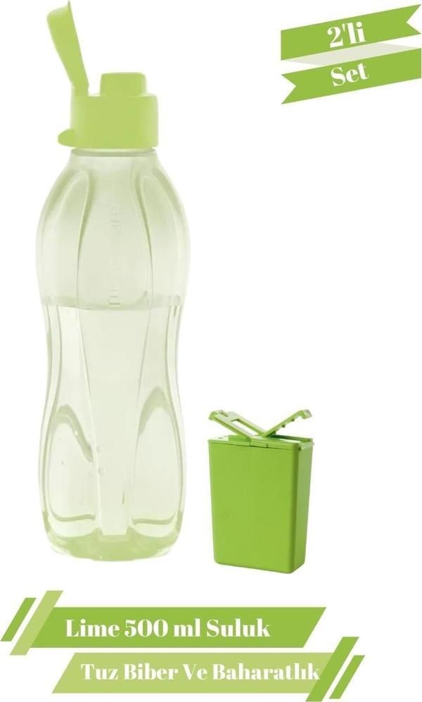 ECO Lime 500 ml Suluk Matara Tuzluk Karabiberlik 2'li set - Image 1