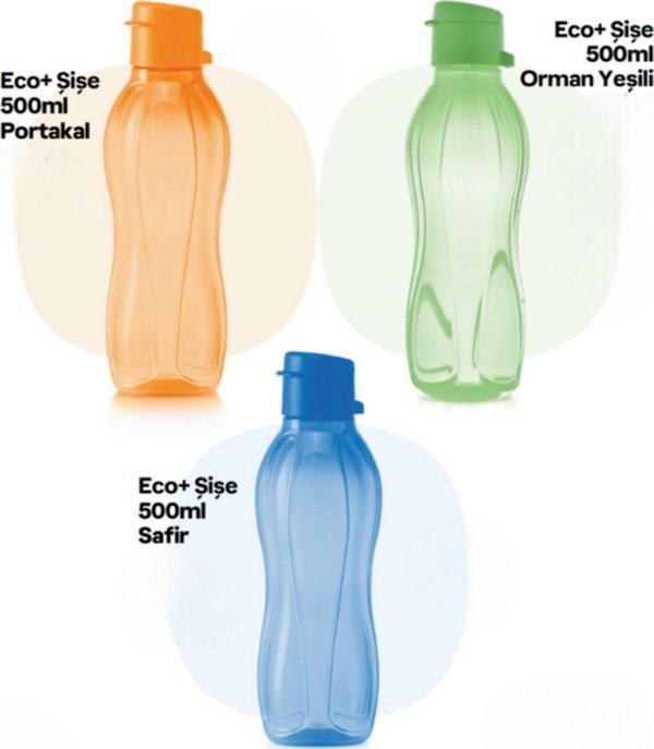 Eco+ Şişe 500ml Portakal 500ml Orman Yeşili 500ml Safir - Image 1
