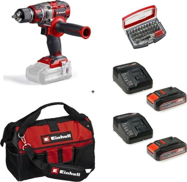Einhell Tp-Cd 18/80 Li Bl Solo Darbesiz Vidalama + 2 x 2.5 Ah Akü ve 32 Parça Uç Seti (45/29 kumaş çanta) - Image 1