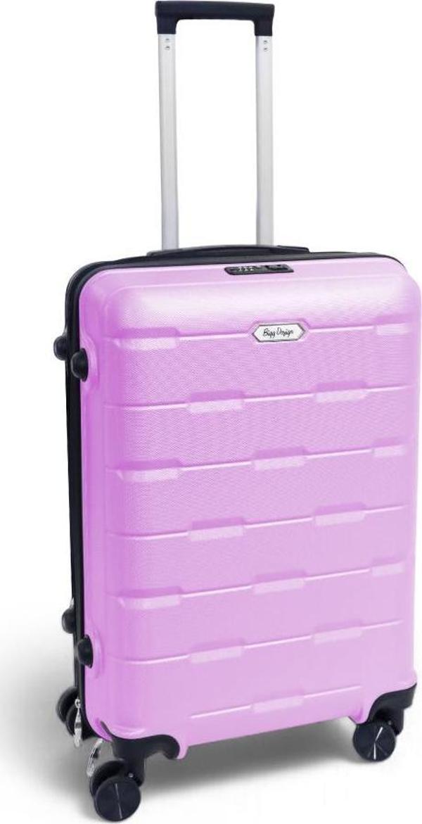 Biggdesign Moods Up TSA Kilitli 24" ABS Gövdeli Valiz  | Orta Boy-Pembe - Image 1