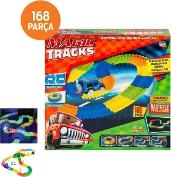 Toprockstore Magic Tracks Hareketli Raylar Oyuncak 168 Parça - Image 1