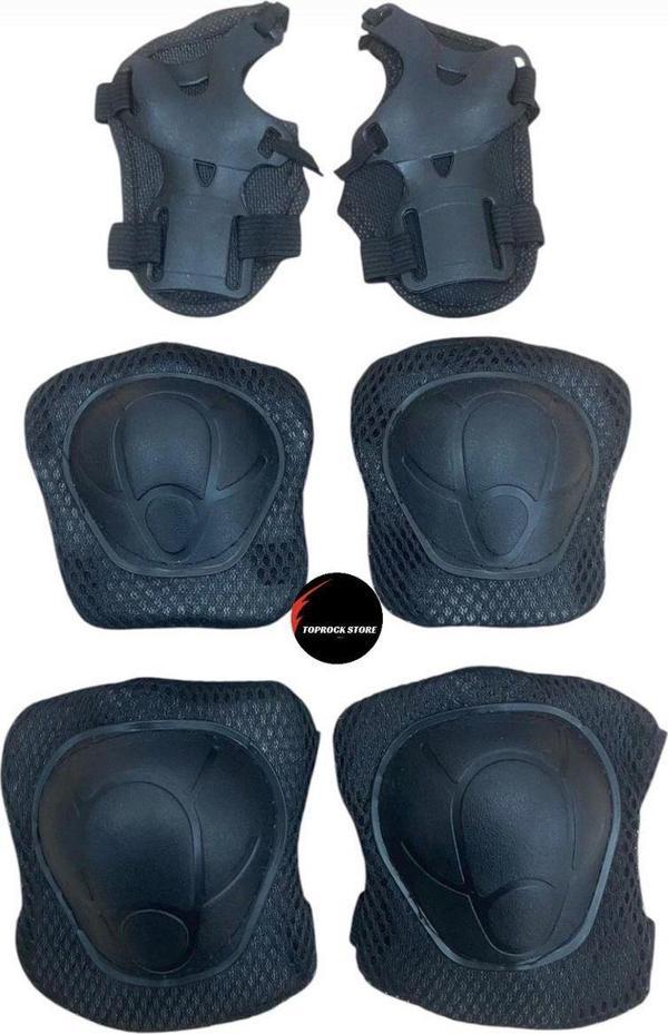 Toprockstore Çocuk Koruyucu Dizlik Dirseklik Set 6'Lı Paten Scooter Bisiklet Kaykay Koruyucu Ekipman Set - Image 1