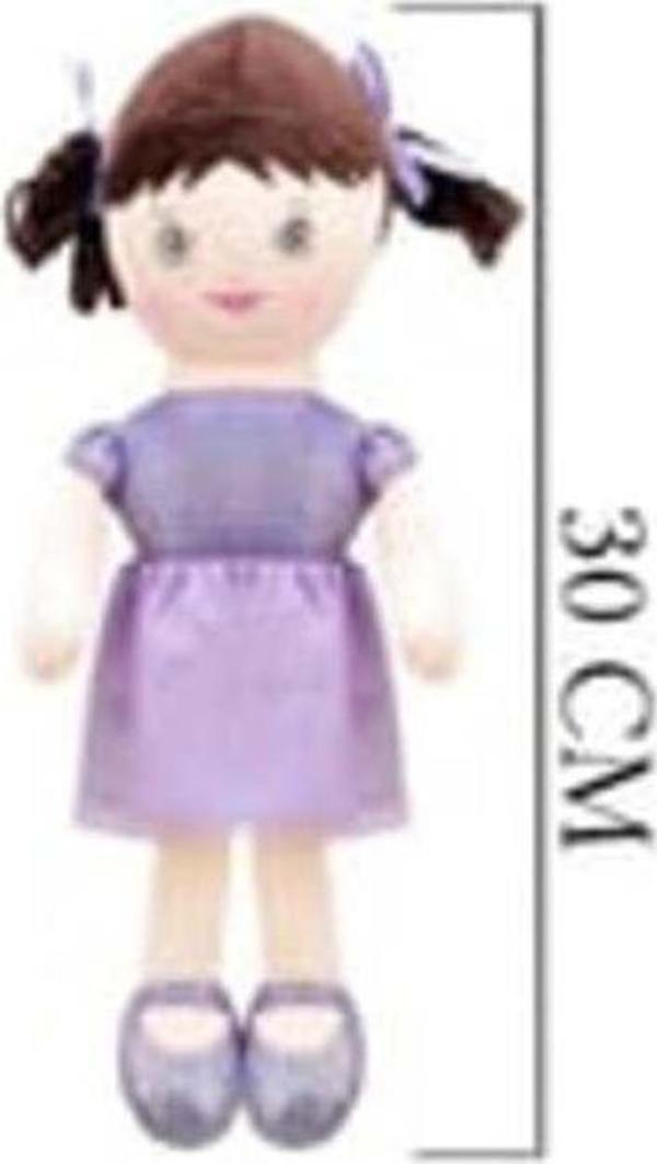 Çelik Işıl Bez Bebek 30 Cm Lila - Image 1