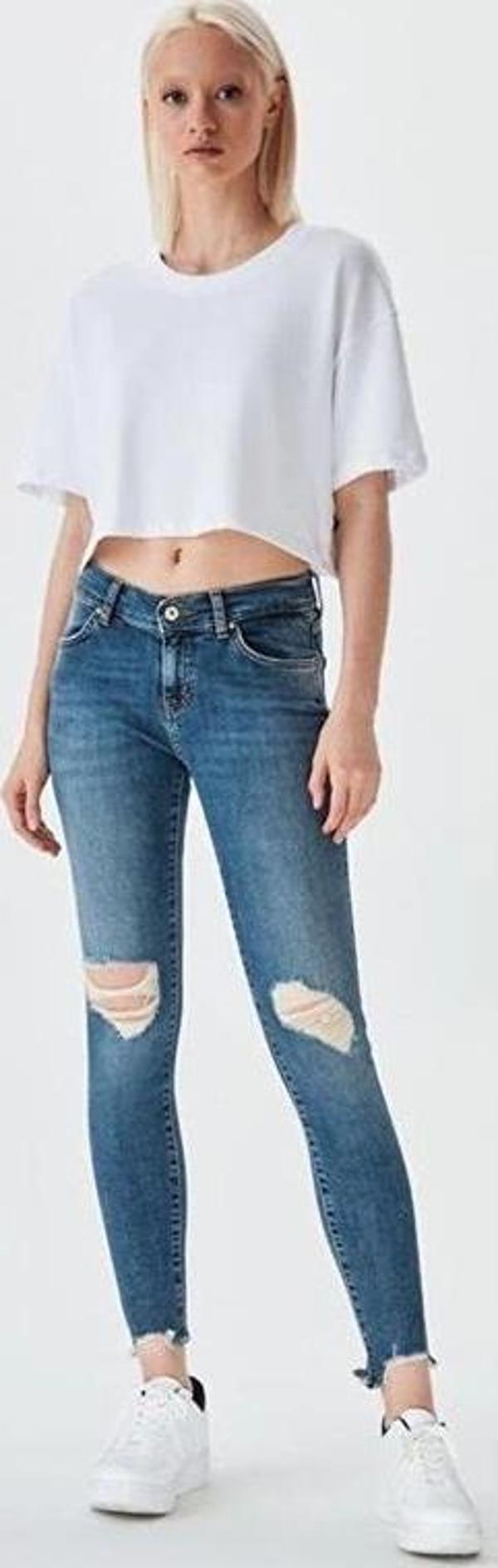 Lonıa Cut Normal Bel Super Skınny Jean - Image 1