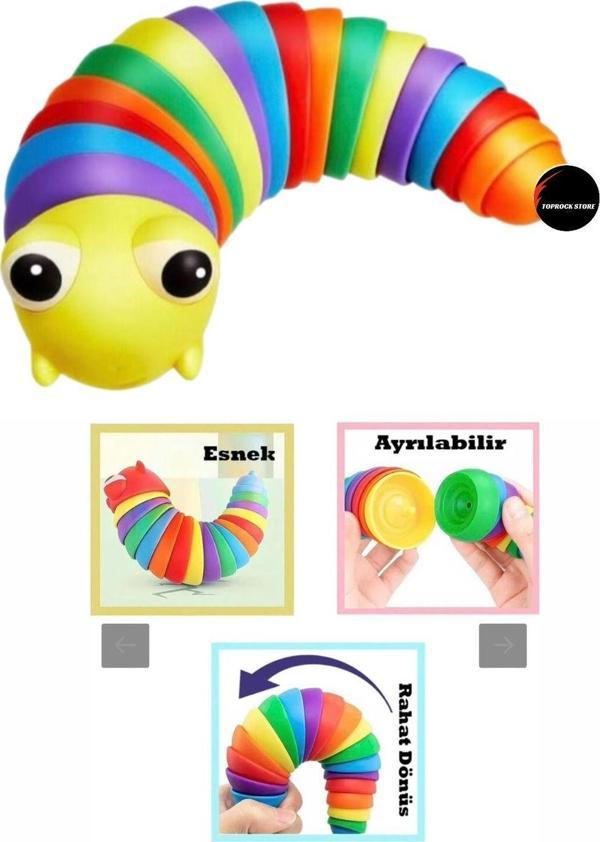 Toprockstore Sevimli Tırtıl Sök Tak Eğitici Oyuncak 15 Parça - Image 1