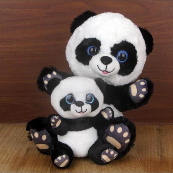 Toprockstore Sevimli Panda Anne Ve Yavrusu 28 Cm 15 Cm - Image 1
