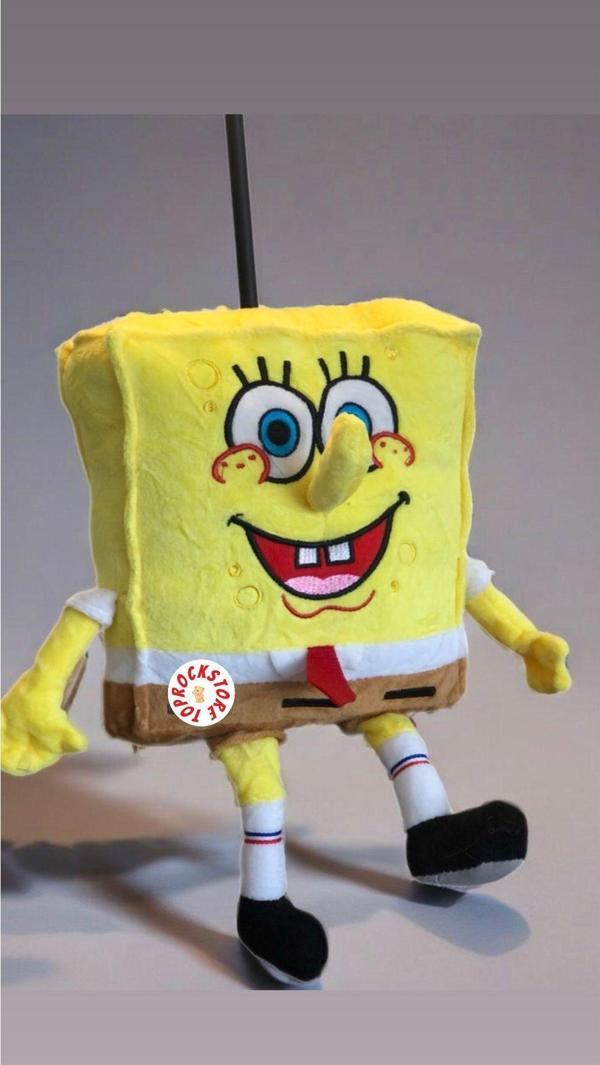 Toprockstore Sünger Bob Peluş Oyuncak Burunlu Hediyelik Uyku Arkadaşı 30 Cm - Image 1