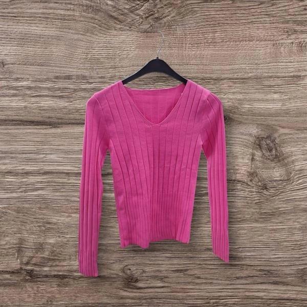 V Yaka Slim Triko Kazak - Image 1