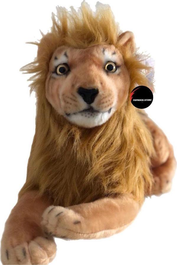 Toprockstore Peluş Aslan Oyuncak Gerçek Bakış Hediyelik Uyku Arkadaşı 55 Cm - Image 1