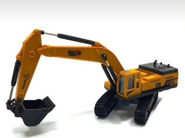 Toprockstore Vinç Ekskavatör Kepçe Metal Oyuncak Iş Makinası Sürtmeli - Image 1
