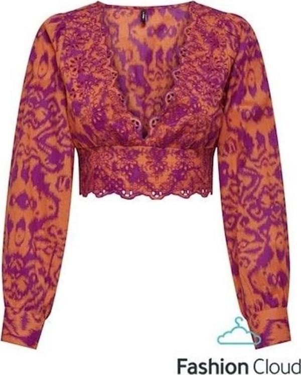 V Yaka Kısan Kadın Bluz - Image 1