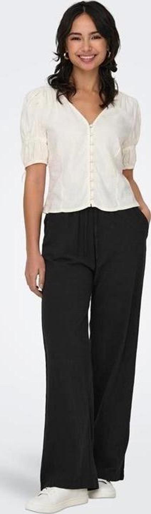 Keten Normal Kesim Pantolon - Image 1